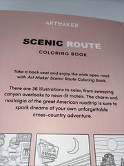 ARTMAKER Scenic Route Coloring Book