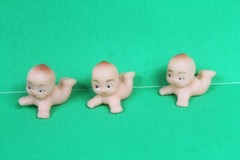 Lot 15 Kewpie Baby Dolls 1.75″ 3″ Rubber Toy Mini Dolls Figures Play Collectors