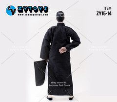 ZYTOYS 1/6 Male Kung Fu Traditional Chinese Clothing Robe Fit 12” Action Figure