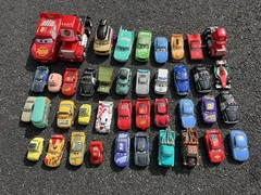 40 Loose Disney Pixar Cars Mostly Diecast Figures 1:55 Mater Sally Racecar Used