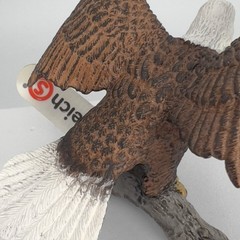 Schleich Bald Eagle Wings Spread On Branch 14780 Wildlife Realistic Bird Animal