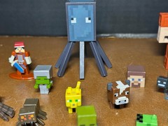 Lot of Minecraft parts some full Figures mini figures 1 key chain 1 Diecast