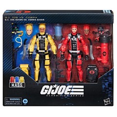 HASBRO G.I. JOE CLASSIFIED SERIES #169 GI JOE DIVER VS COBRA DIVER 6″ 2-PACK
