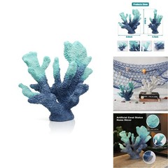 Accessoryway Blue Resin Coral Decorations Artificial Coral Statue Home Dcor