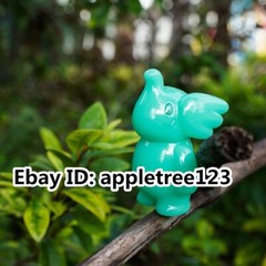 UNBOX ELFIE HERE I AM! 100% MINT Green SOFT VINYL SOFUBI Figure Toy H7CM(2.8in)
