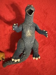 Godzilla And Imperial Dragon 9” Off Brand Action Figures. Vintage 1980’s Rare