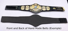 ECW ELITE SCALE Lot Of 4 Hand Made Wrestling Figure Belts 5.5 INCHES LONG v.1