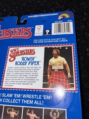 WWE SUPERSTARS LJN 2026 “ROWDY” RODDY PIPER BLUE CARD 8 IN. FIGURE NEW! W/POSTER