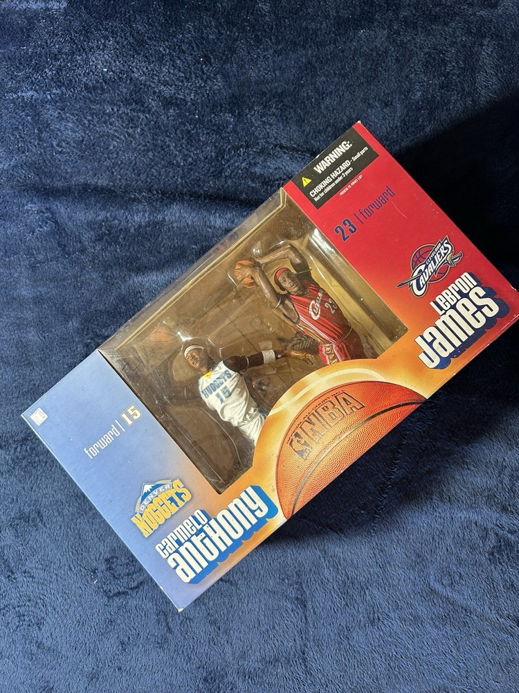 Factory Sealed Lebron James Carmelo Anthony Cavaliers Nuggets McFarlane Figures