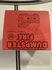 100% Soft Dumpster Fire ‘Red Hot’ Vinyl Figure NEW! Signed by Truck