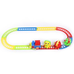12 Pcs Octopus Musical Animal Friend Train And Track Play Set Kids Toddler Gift