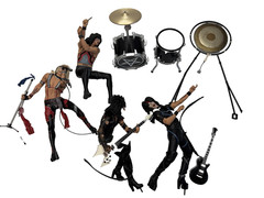McFarlane Toys Motley Crue Shout At The Devil Figures DAMAGED/PARTS/REPAIR