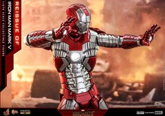 Hot Toys 1:6 Iron Man Mark V – MMS Diecast, Multicoloured