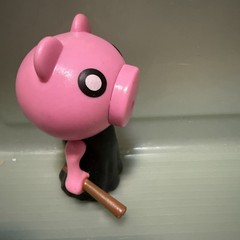 PhatMojo Piggy Minifigure Series 1-Pink Piggy w/Bat 3″ Figure