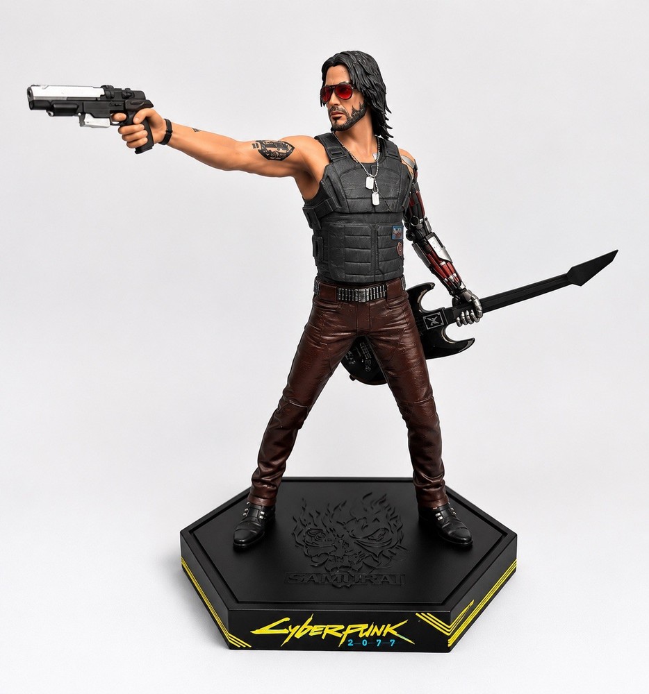 Cyberpunk 2077 Johnny Silverhand Figure Dark Horse Deluxe Collectible 9.5” NEW