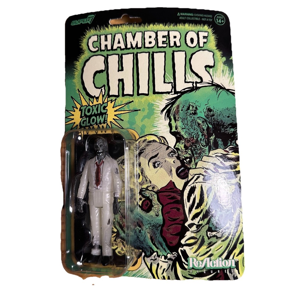 New Reaction Super7 Heartless Zombie Chamber of Chills Toxic Glow Action Figure