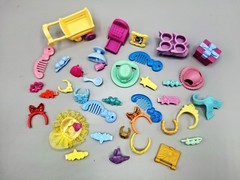 My Little Pony G4 Mixed Accessories Lot 37 Hats Wagon Bow Headbands Crowns Clips