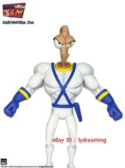 Earthworm Jim 1/12 Action Figure Collection Game Peripherals Worm Body Jim Heads