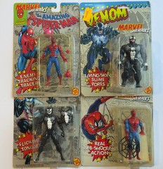 1991-92 ToyBiz Marvel Spider-Man Venom Action Figure Lot 4 NIB Vintage