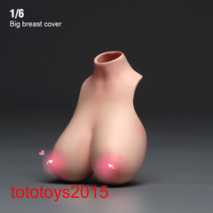 1/6 1:12 Female Big Bust Breast Cover Model For 12” 6” Action Figure Body Toy