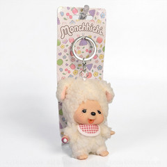 4″ Monchhichi Keychain – Chamu Sheep Mascot – Authentic Plush Mascot, NWT