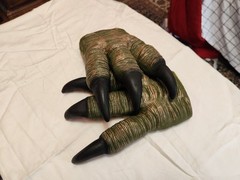 JURASSIC PARK DINOSAUR CLAW HANDS GLOVES DRESS UP HALLOWEEN COSTUME ACCESSORY