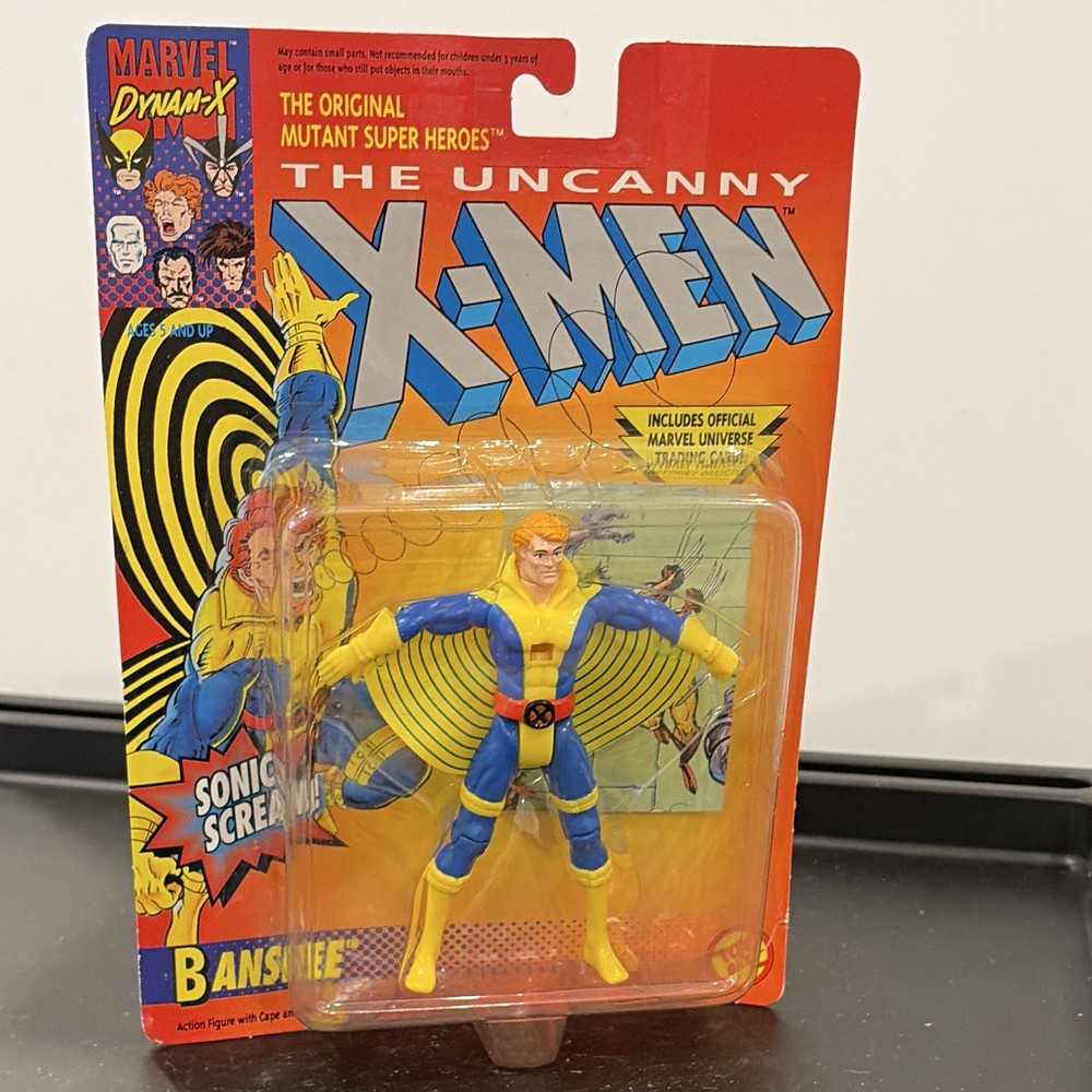 ToyBiz X-Men Uncanny X-Men Banshee Action Figure Yellow/Blue Plastic Ages 5+