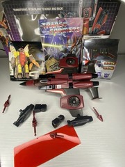 Hasbro 1985 G1 Transformers Thrust Decepticon Jet Action Figure Complete /w box