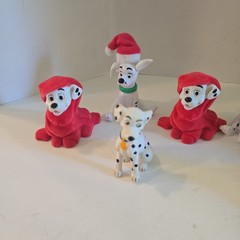 Disney 101 Dalmatians PVC Toys Figures Dog Lot Of 9 Cake Topper Car Dogs Puppy