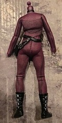 Mezco One:12 Catwoman MDX Female Body Purple Catsuit Boots Belt 1/12 Scale