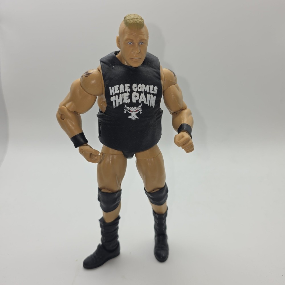 WWE Brock Lesnar Elite Action Figure Here Comes The Pain Shirt Mattel Wrestling