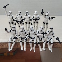 10pcs 3.75″ Star Wars Stormtroopers OTC Trilogy + 20 Guns – Full Articulated