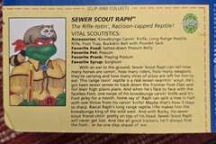 TMNT Wacky Wild West Sewer Scout Raph Figure w/ Knife Rifle Set