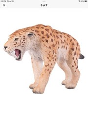 Mojo Smilodon, Sabre Tooth model figure toy Jurassic prehistoric figurine gift