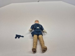 Vintage 1980 Kenner Star Wars Han Solo Hoth Action Figure w/ Blaster HONG KONG