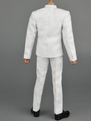1/6 WHITE Chinese tunic suit Kung Fu Ip Man school Uniform set for hot toys❶USA❶