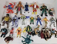 Large 1990’s Action Figure Toy Lot; Scooby Doo, Power Rangers, Ninja Turtles Etc
