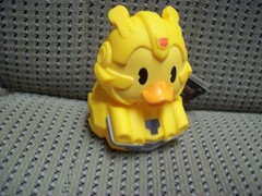 Bumblebee, Transformers 2.5″ Rubber Duck with tag attached New!