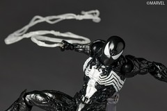 Revoltech Amazing Yamaguchi Symbiote Spider-Man Black Suit Figure In Stock