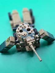 Vintage 1983 Bandai Machine Robo Gobots Tank Robo Loose Missing Front Tire