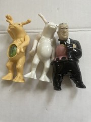 Burger King Men In Black Action Figure Lot (3) Vtg Alien Rotating Man 1998