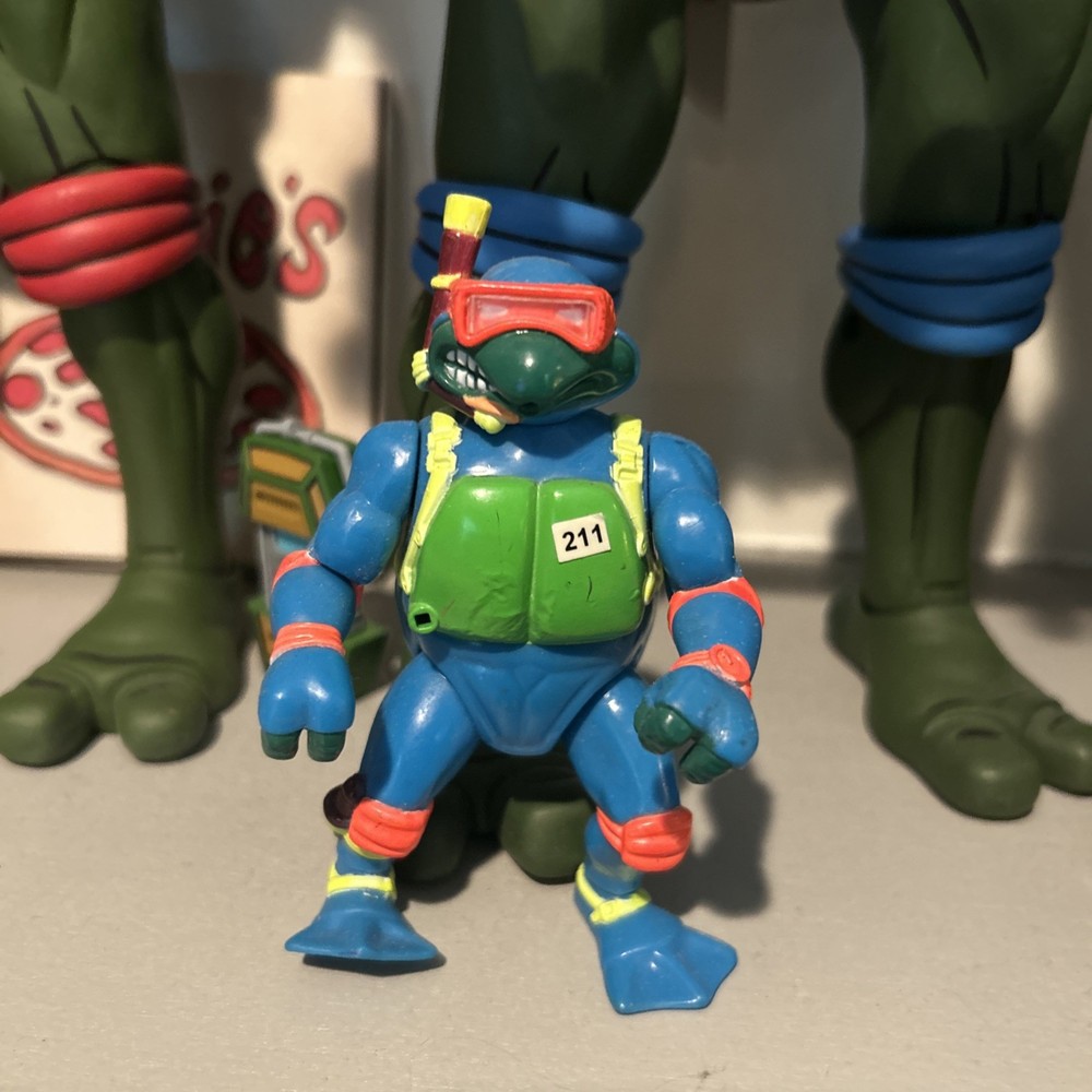 Vintage TMNT Scuba Divin Raph Teenage Ninja Mutant Turtles 1992 Playmates