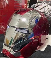 US SHIP! AUTOKING Iron Man MK5 1:1 Helmet Halloween Wearable Voice-control Mask