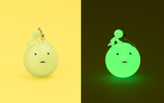 Smiski Strap Accessory Series 4 – Glow in The Dark 1 Random Charm