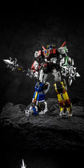 Lucky Cat Micro Cosmos MC-01S Metalic Ver. Elvis Voltron mini GoLion Set 5