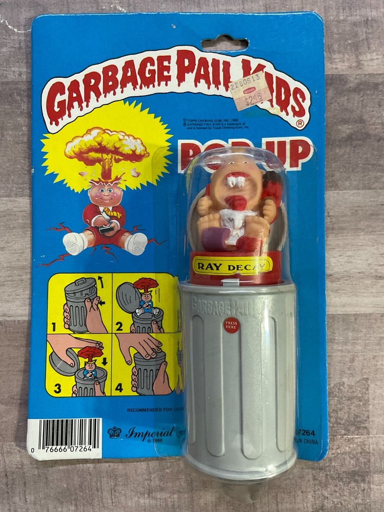 Garbage Pail Kids “RAY DECAY” Pop-Up Imperial Toys 1986 SEALED J5