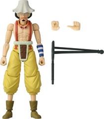 One Piece Usopp Action Figure with 20+ Articulations & Sling Shot Accessory