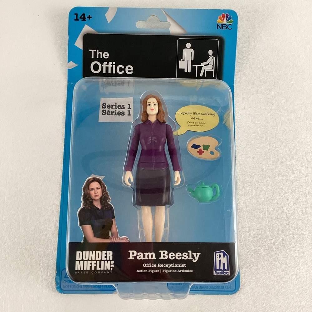The Office Pam Beesly Office Receptionist Action Figure Dunder Mifflin PhatMojo