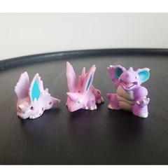 Nidorino, Nidoran Nidoking Pokemon Finger Puppet Figures Authentic Bandai