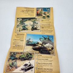 Gi Joe Cobra action figure Product insert poster Hasbro 1983 Product insert vtg